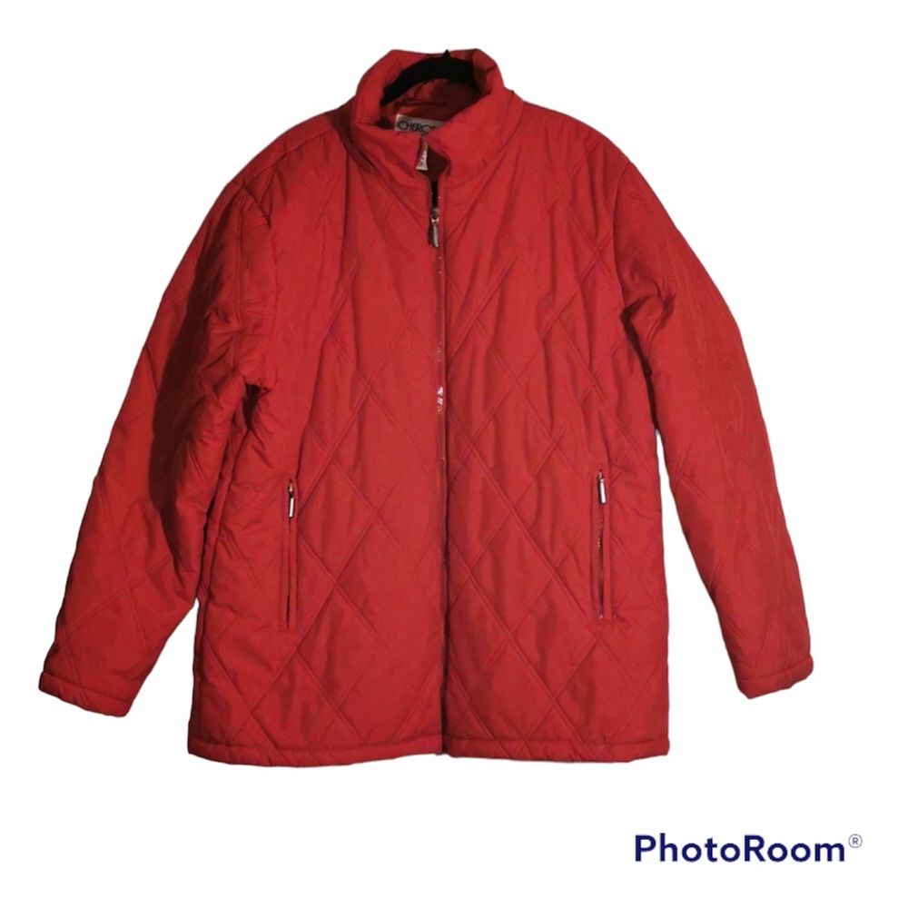 💚 Red Cherokee quilted Jacket, size XL